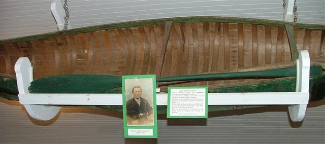Birch bark canoe